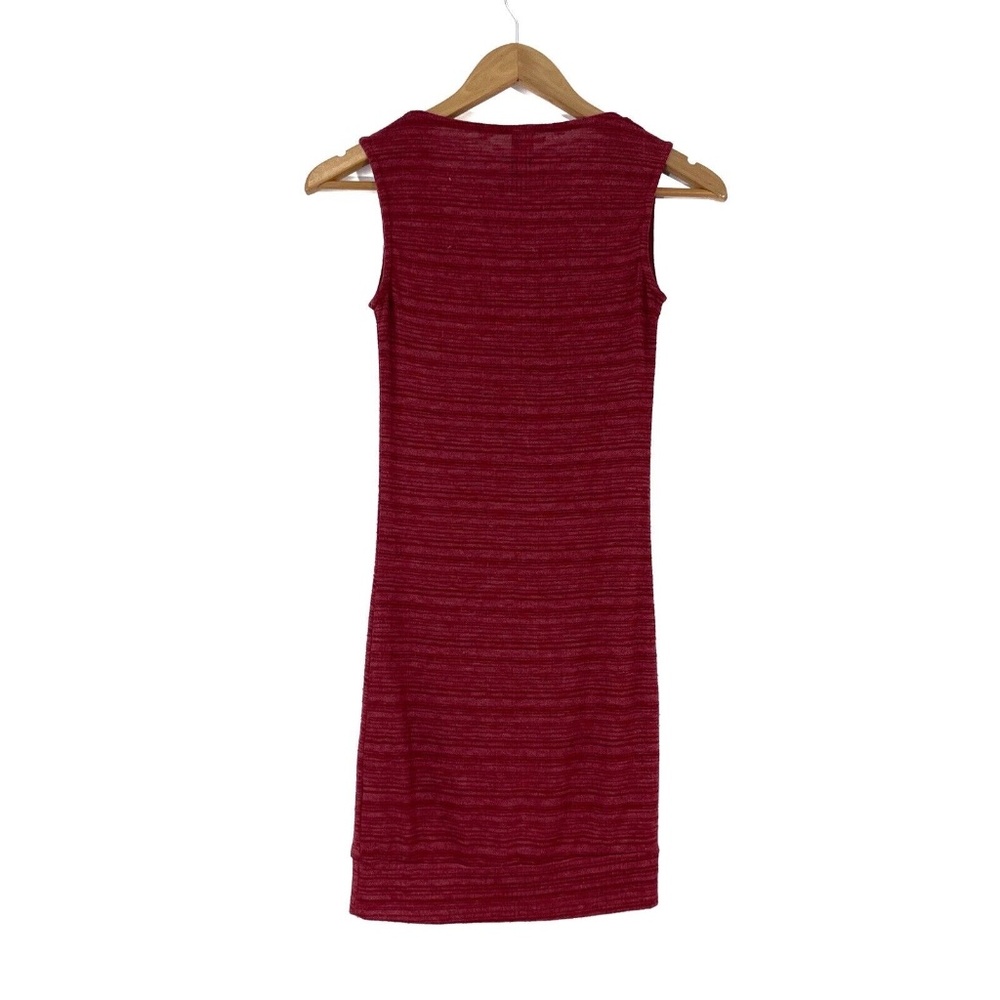 Estam Women’s Size Small Pink Sequin Mesh Front Sleeveless Stretch Mini Dress - Picture 8 of 11